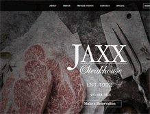 Tablet Screenshot of jaxxsteakhouse.com